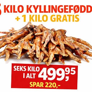 TILBUD 6. kg. Kylling fødder