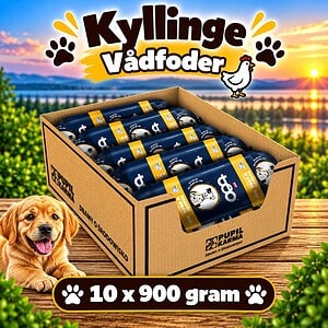 Pate pølse 10 x 900g kylling - 80 % kød