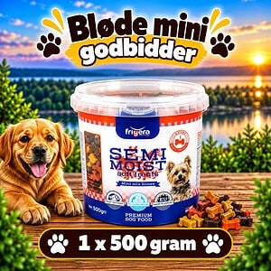 Bløde mini kødben godbidder 500g