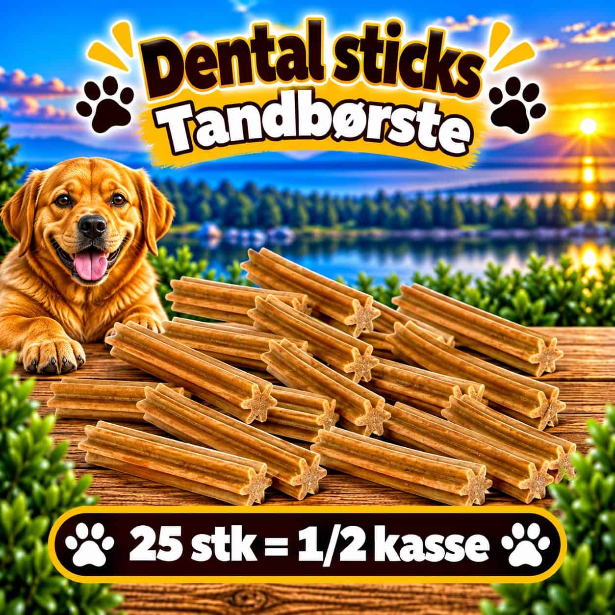 Dental sticks 25 stk. (Halv kasse) XL