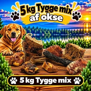 5 kg. Tyggemix af Okse
