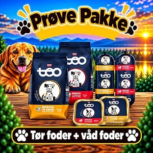 Prøve pakke - pate og tørfoder i alt 4,1 kg